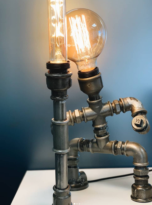 Steampunk Robot Table Lamp — slika 2